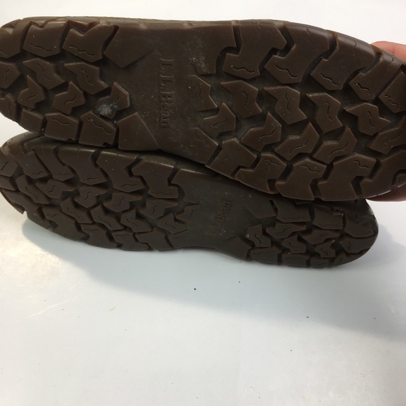 L.L Bean Brown Leather Comfort Casual Slip-On Mocs - Picture 8 of 8